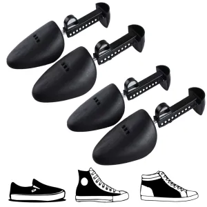2 Pair Adjustable Plastic Spring Shoe Tree Shaper Keeper Stretcher Women Men 13
