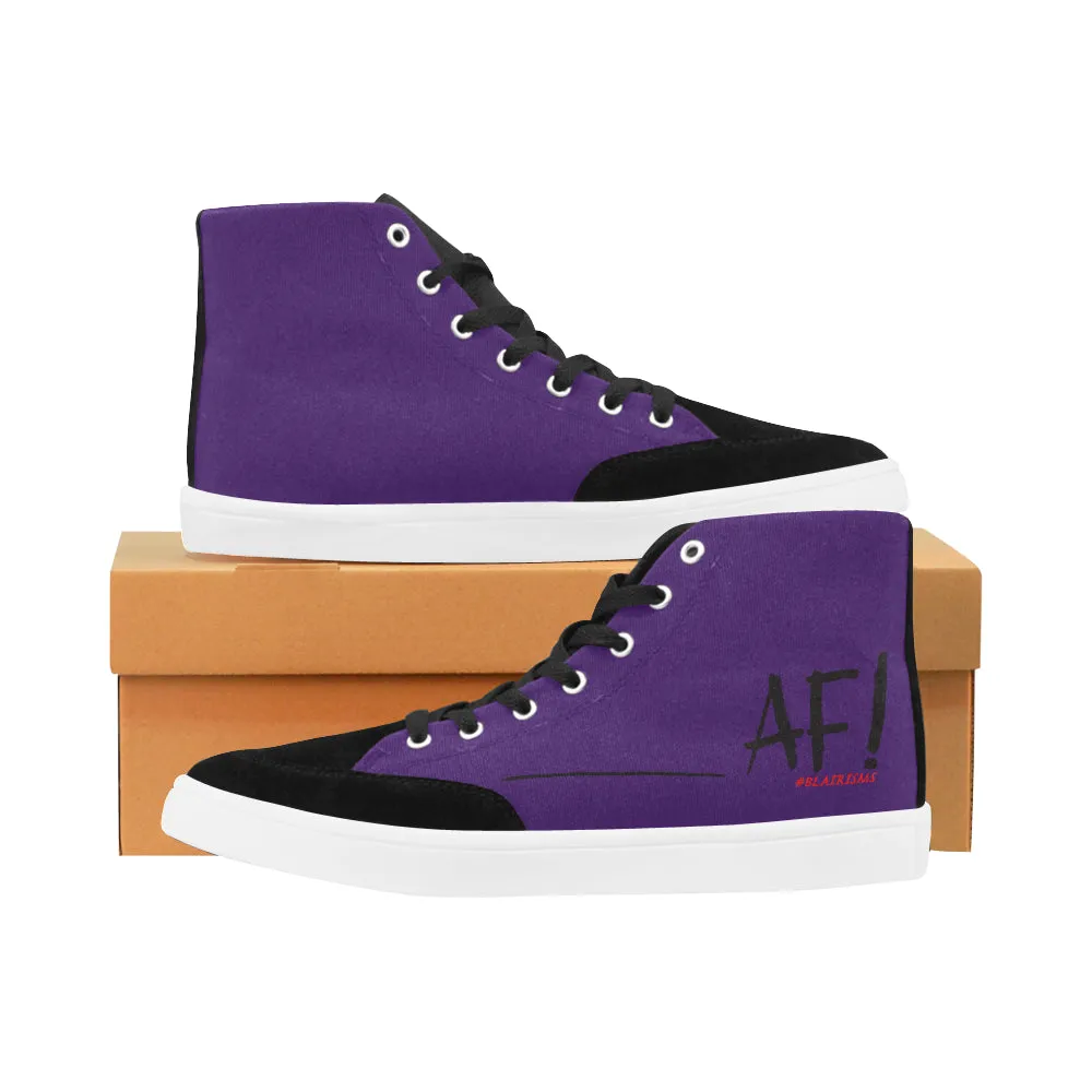 AF BLACK WOMEN'S HI-TOP SHOES