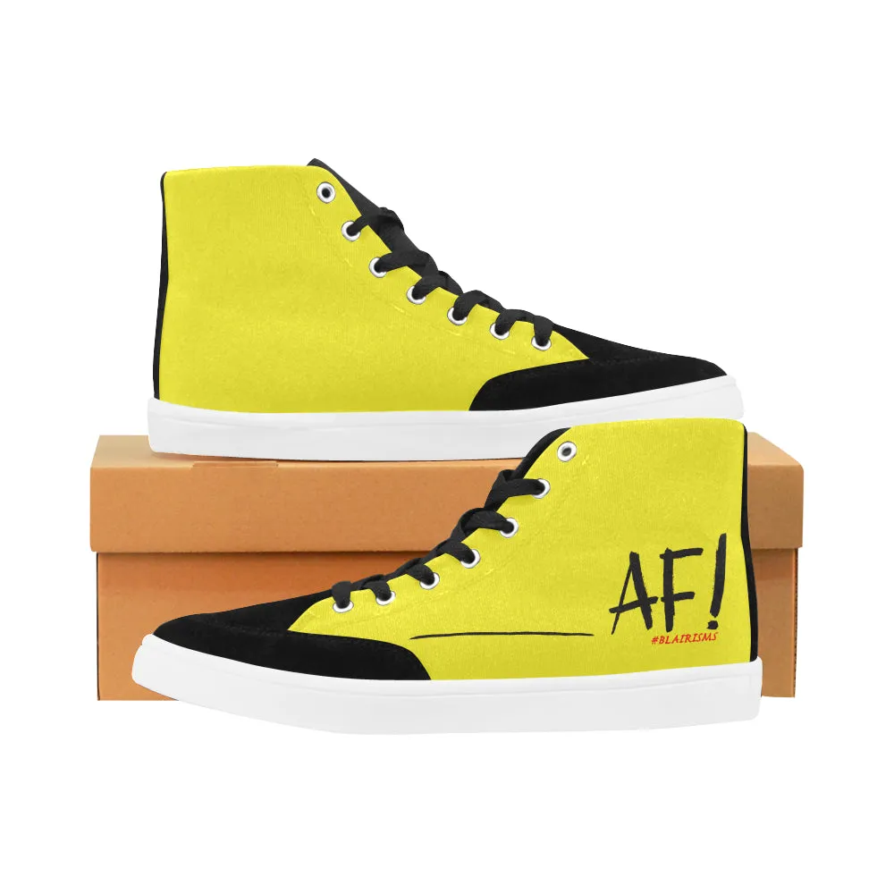 AF BLACK WOMEN'S HI-TOP SHOES
