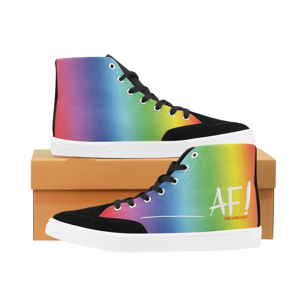 AF WHITE WOMEN'S HI-TOP SHOES