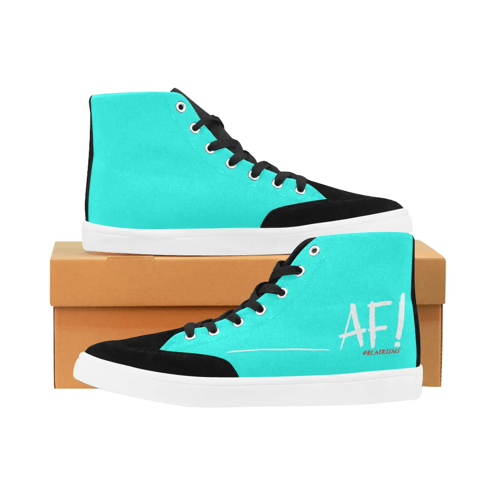 AF WHITE WOMEN'S HI-TOP SHOES