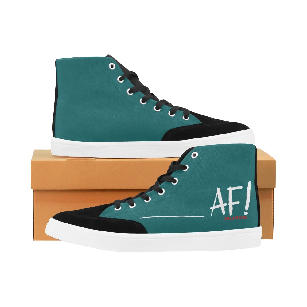 AF WHITE WOMEN'S HI-TOP SHOES