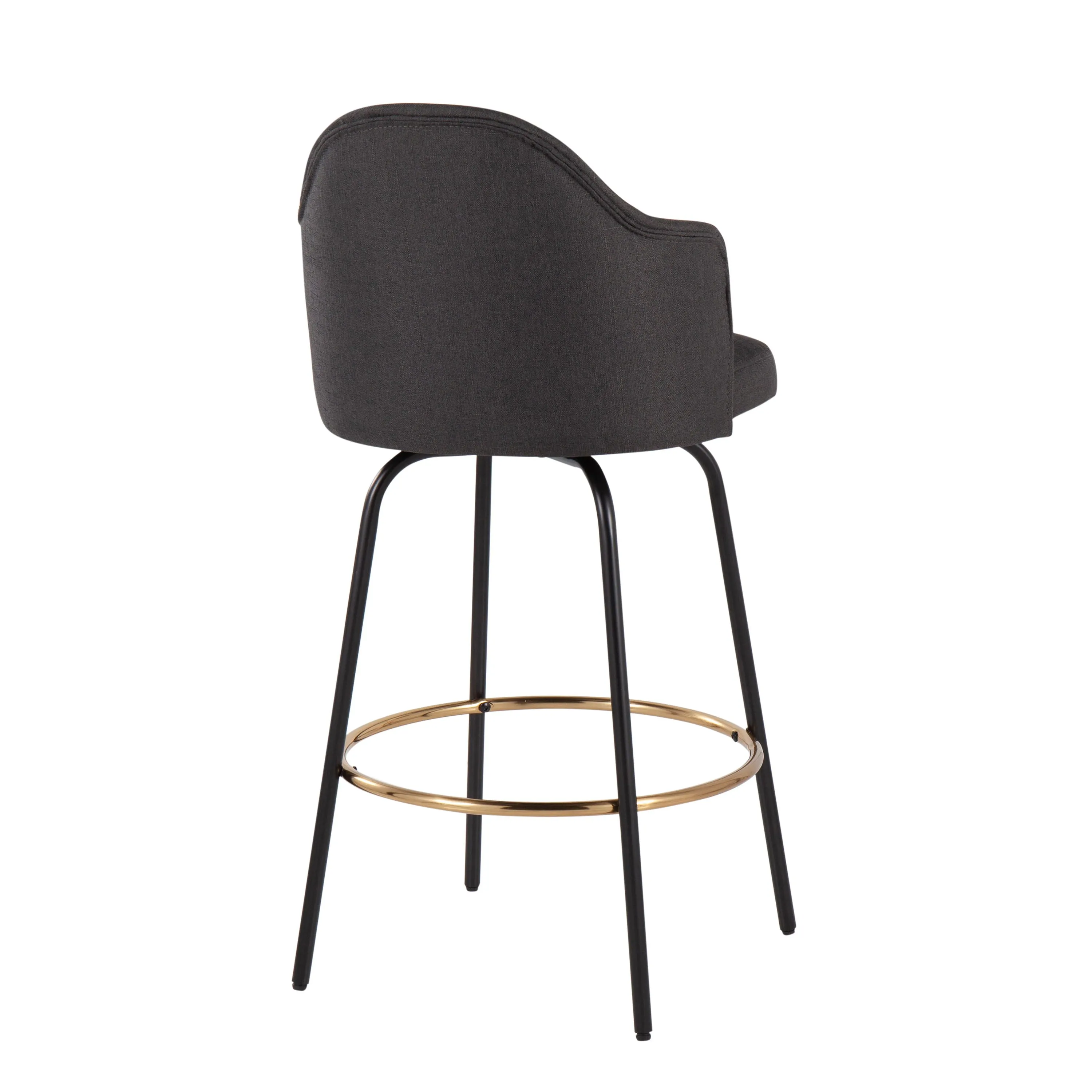 Ahoy - Contemporary Fixed Height Counter Stool Round Footrest (Set of 2) by Couch.com