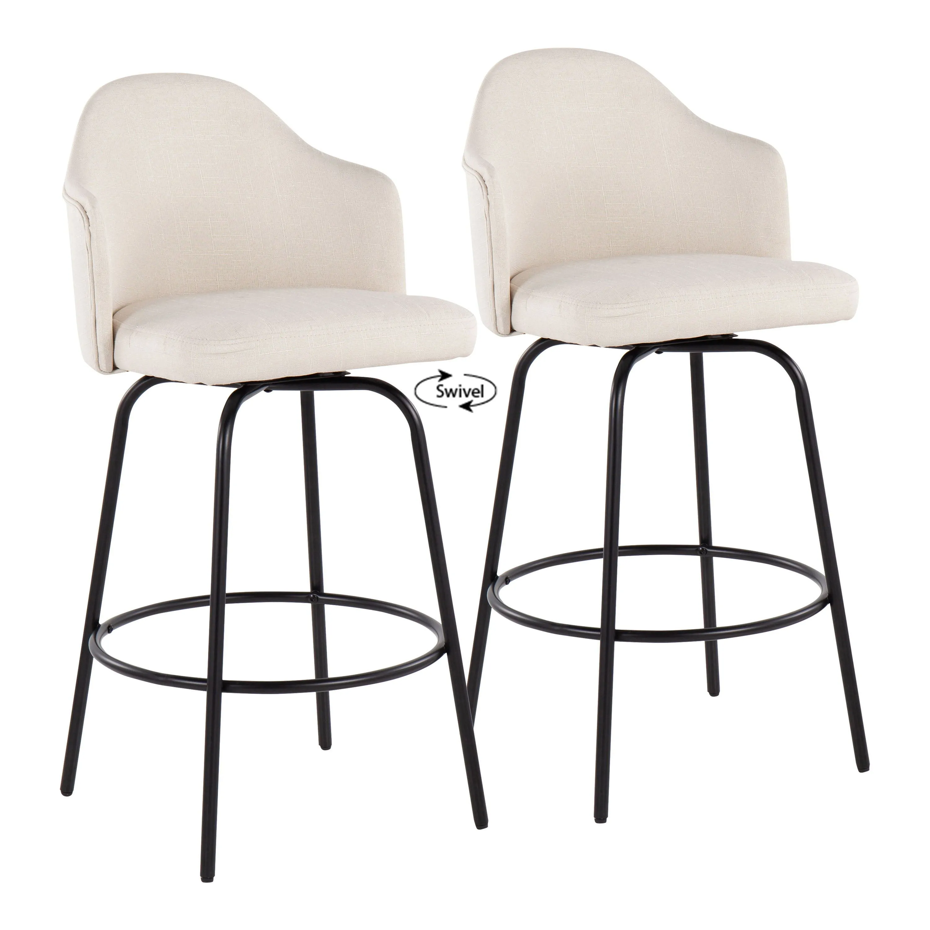 Ahoy - Contemporary Fixed Height Counter Stool (Set of 2) by Couch.com