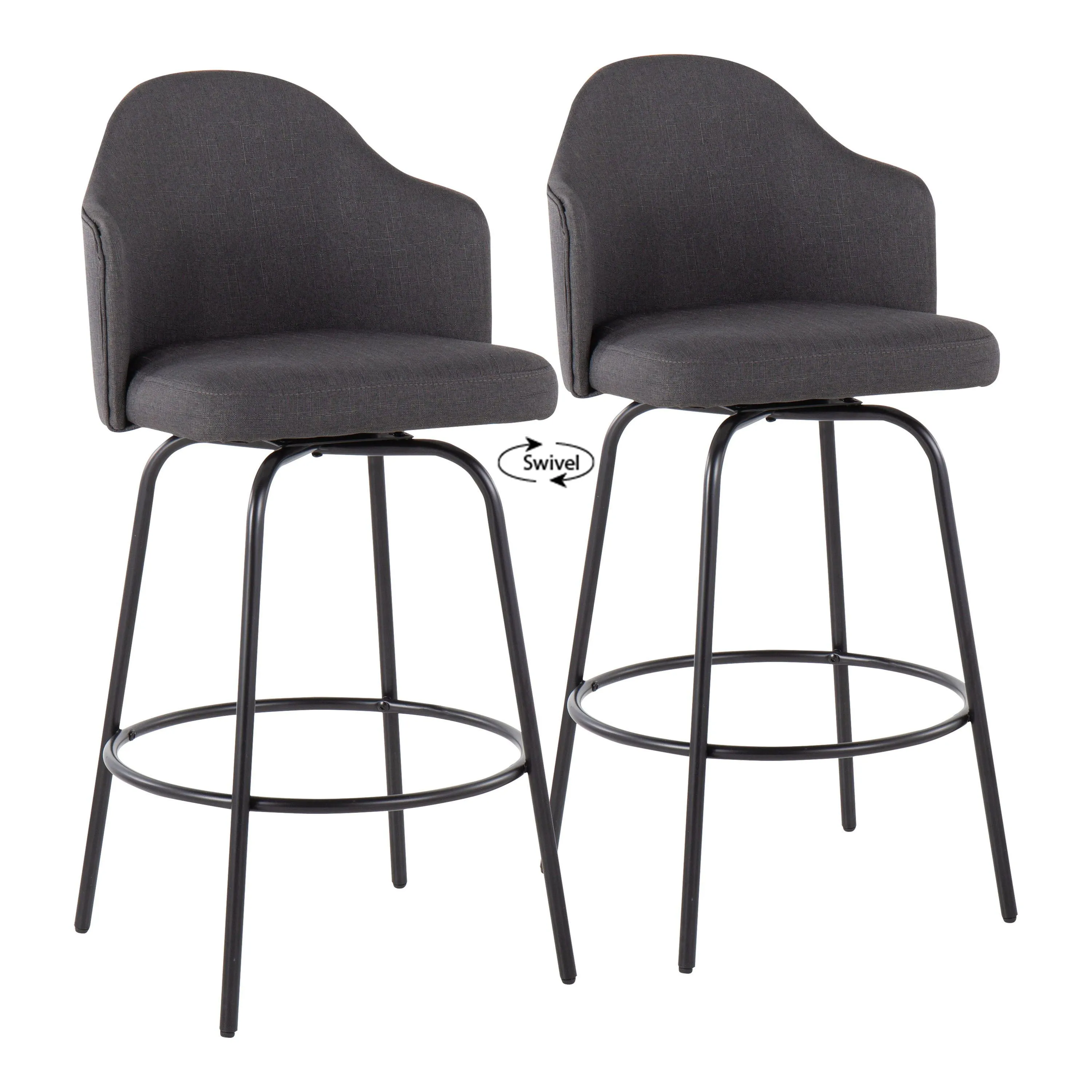 Ahoy - Contemporary Fixed Height Counter Stool (Set of 2) by Couch.com