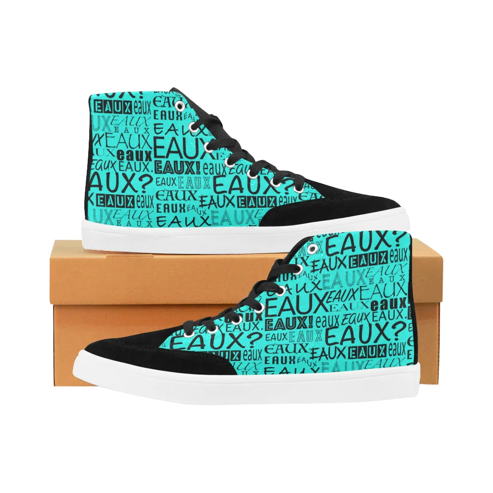 BLACK ALLEAUXVER WOMEN'S HI-TOP SHOES