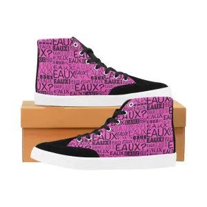 BLACK ALLEAUXVER WOMEN'S HI-TOP SHOES