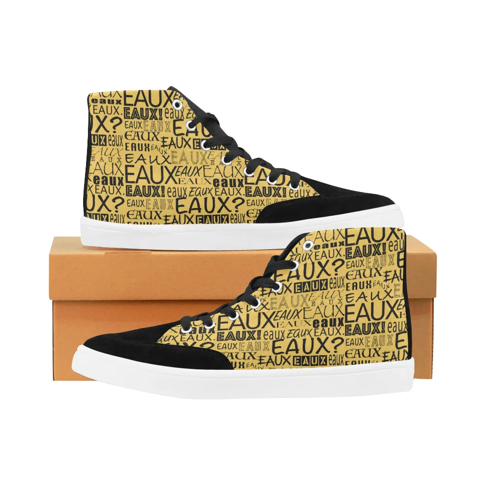 BLACK ALLEAUXVER WOMEN'S HI-TOP SHOES