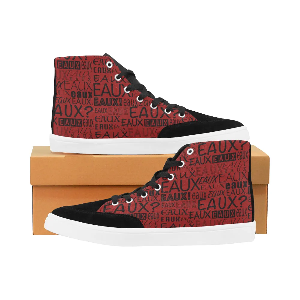 BLACK ALLEAUXVER WOMEN'S HI-TOP SHOES