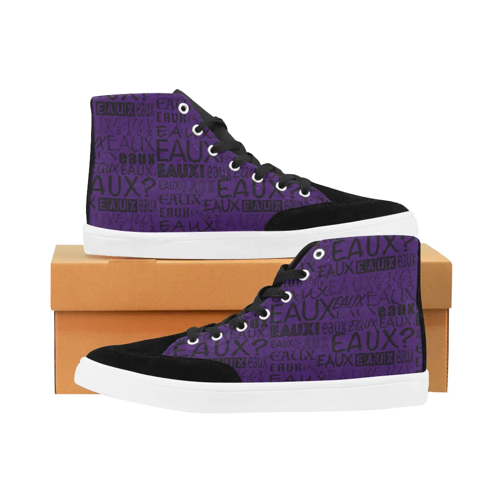 BLACK ALLEAUXVER WOMEN'S HI-TOP SHOES