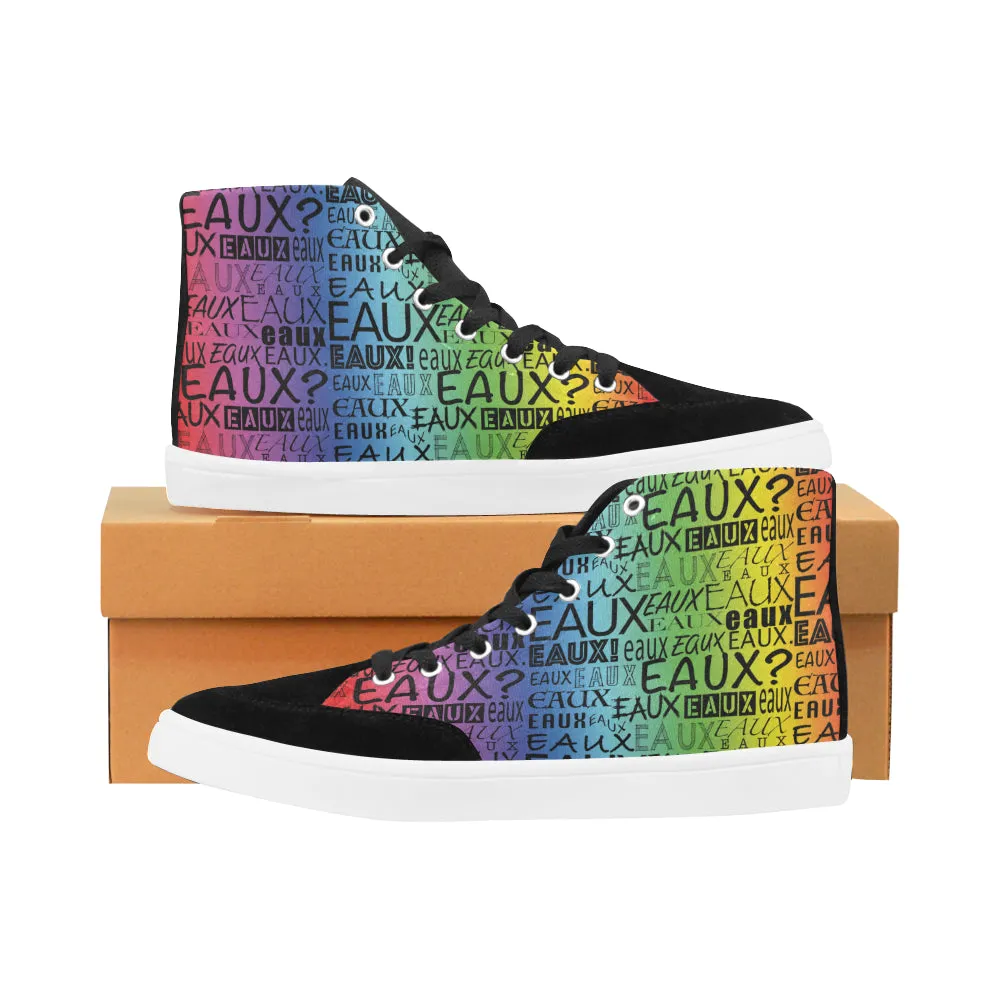 BLACK ALLEAUXVER WOMEN'S HI-TOP SHOES