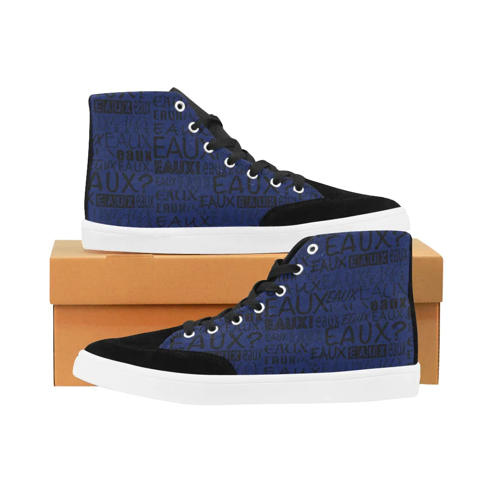 BLACK ALLEAUXVER WOMEN'S HI-TOP SHOES
