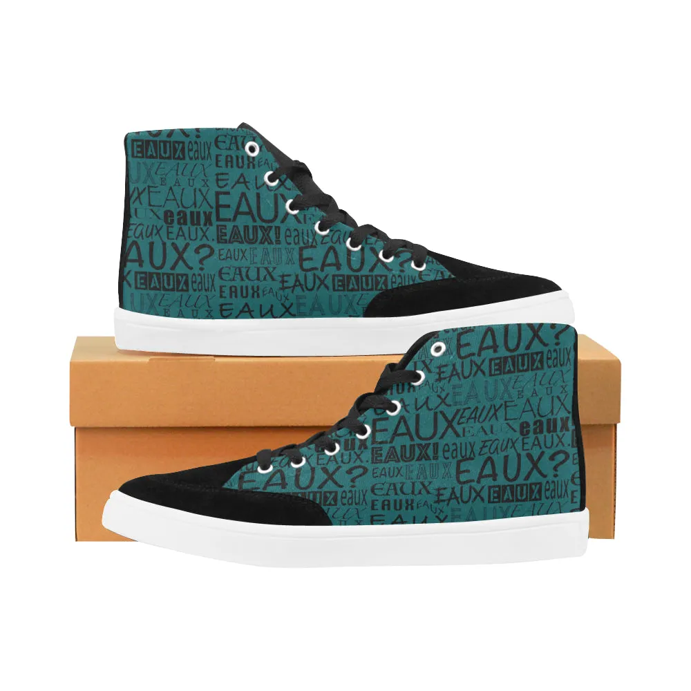 BLACK ALLEAUXVER WOMEN'S HI-TOP SHOES