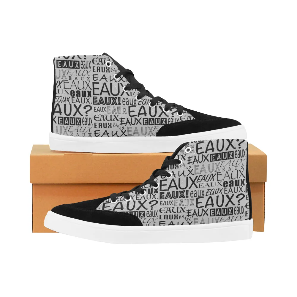 BLACK ALLEAUXVER WOMEN'S HI-TOP SHOES