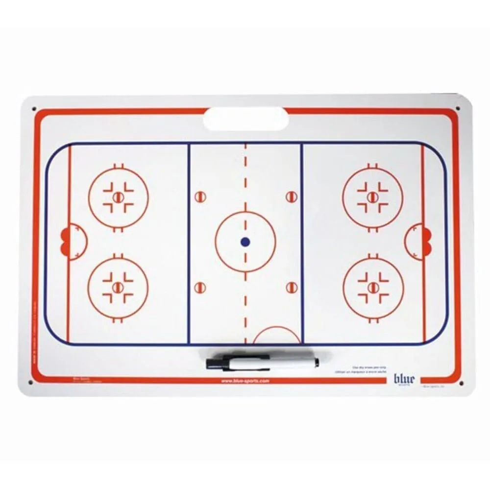 Blue Sports Hockey Suction Cup Jumbo Coach Board