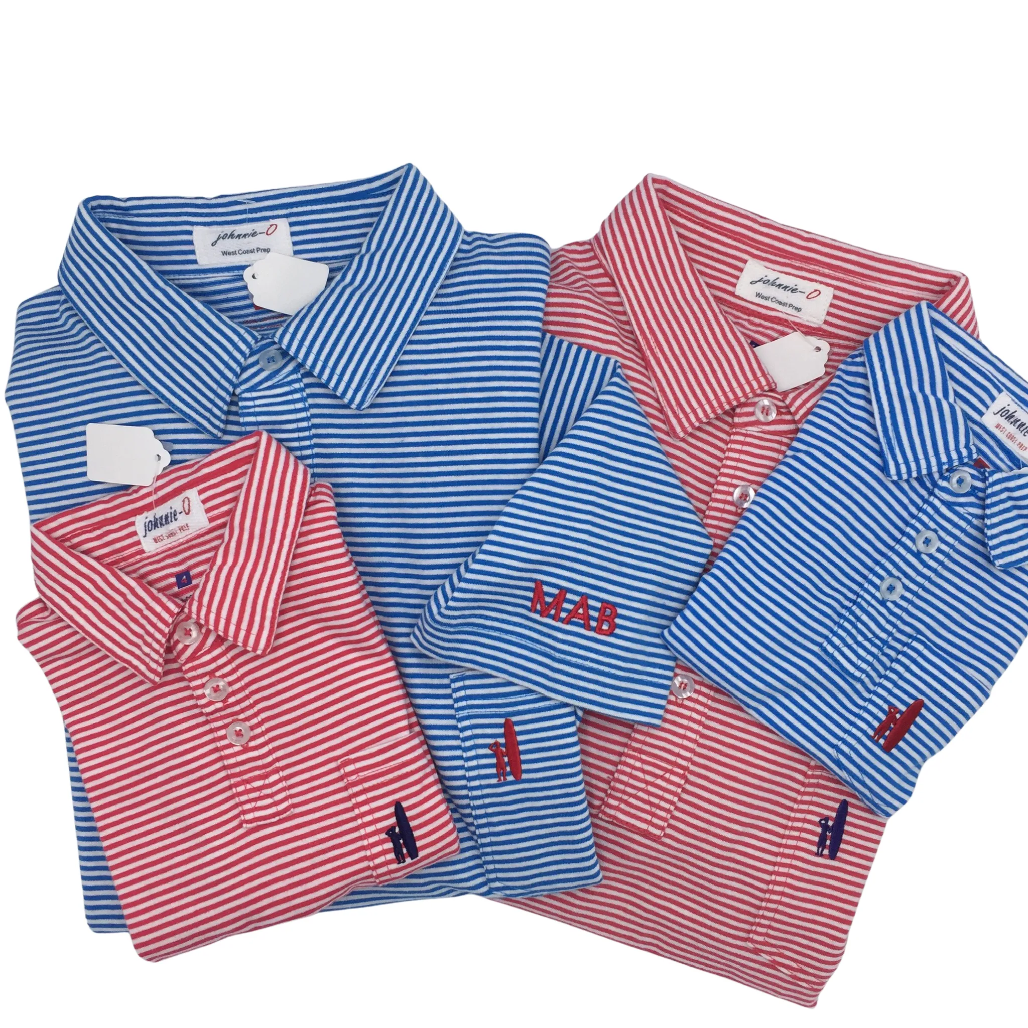 Boys’ Cotton Striped Johnnie-O Polo