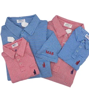 Boys’ Cotton Striped Johnnie-O Polo