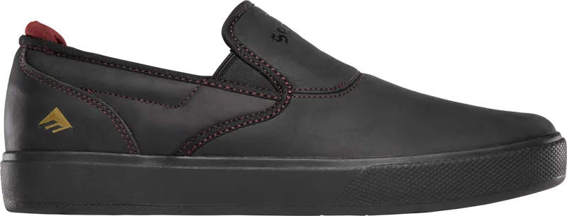 EMERICA SHOES WINO G6 SLIP CUP SERVOLD BLACK/BLACK/RED