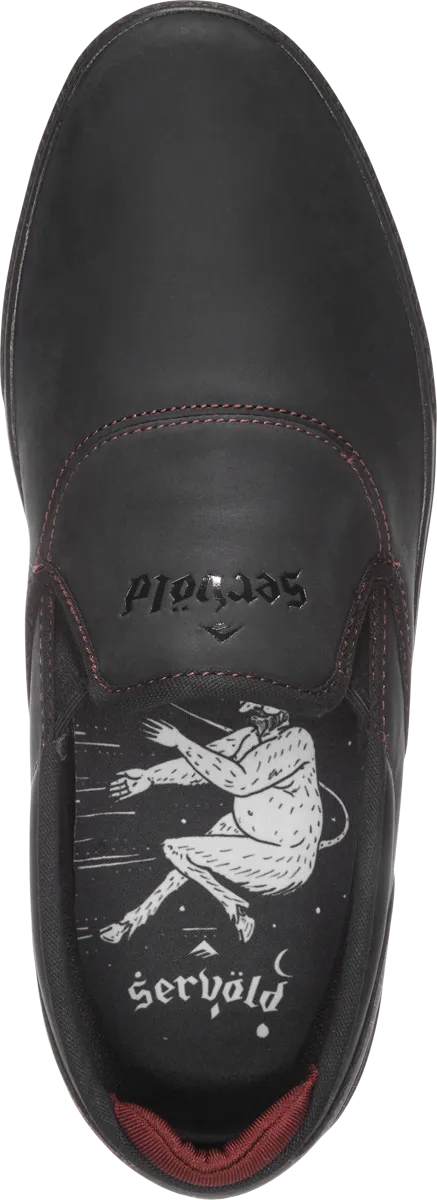 EMERICA SHOES WINO G6 SLIP CUP SERVOLD BLACK/BLACK/RED