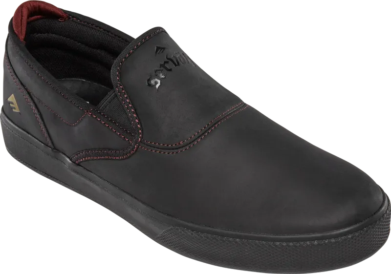 EMERICA SHOES WINO G6 SLIP CUP SERVOLD BLACK/BLACK/RED