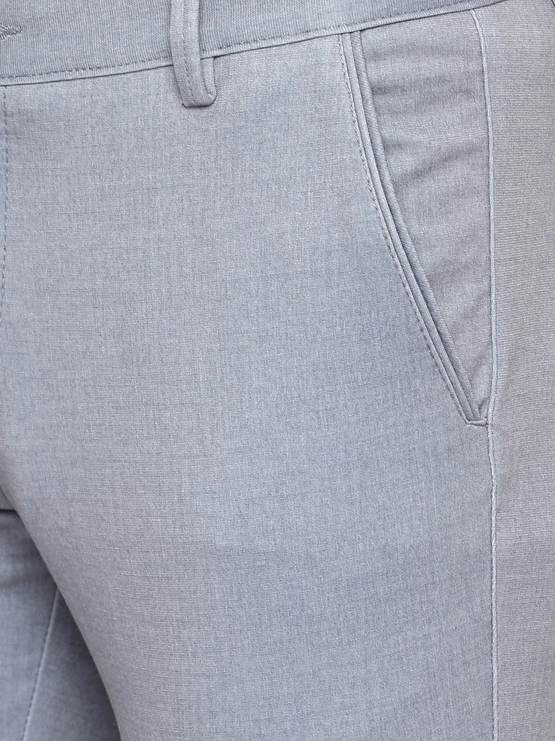 Forest Grey Solid Venice Fit Casual Trouser | JadeBlue