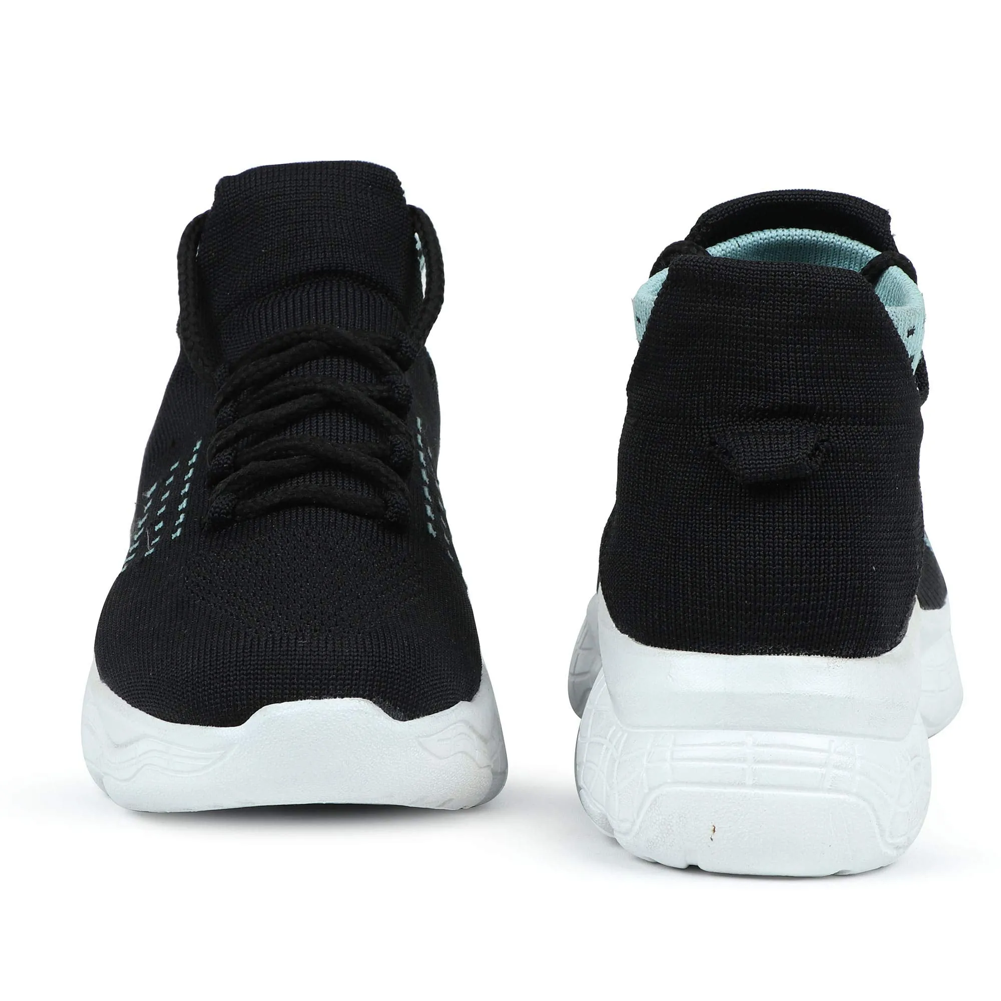 HimQuen Girl's Walking Running Training & Gym Lightweight Comfortable Shoe for Women/Girl's Black Size 6