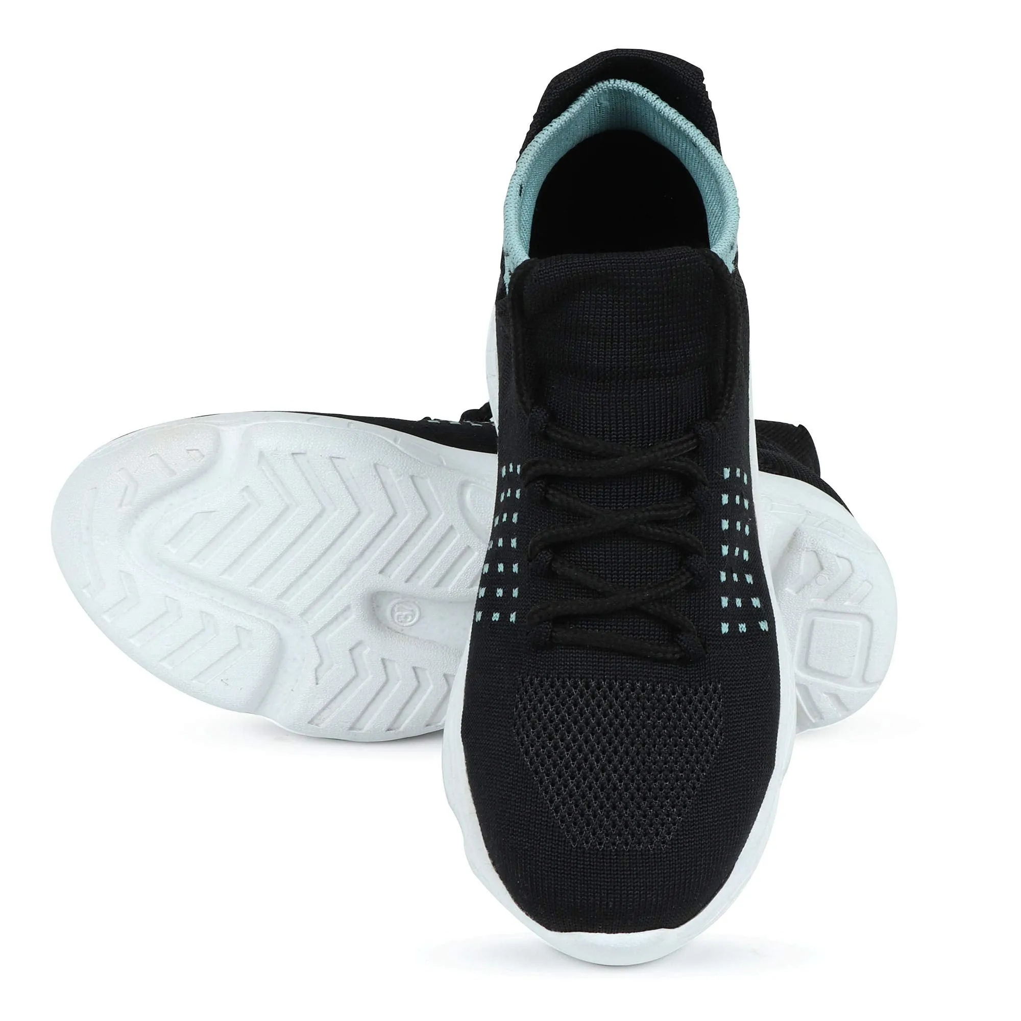 HimQuen Girl's Walking Running Training & Gym Lightweight Comfortable Shoe for Women/Girl's Black Size 6