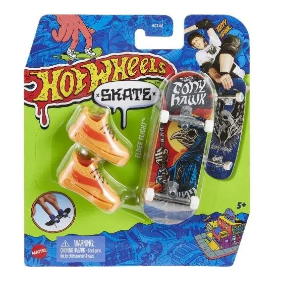 Hot Wheels Skate Fingerboard Single Pack Tony Hawk Originals 7/8 Elder Flight