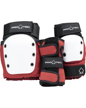 Jr. Street Gear 3-Pack -Protective Gear -  Red/White/Black