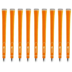 Karma Neion II Orange Standard - 9 Piece Golf Grip Bundle
