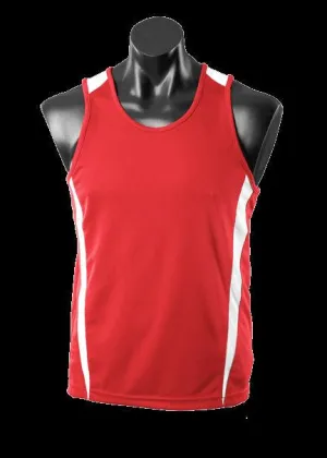 Kids Eureka Singlet Red/White