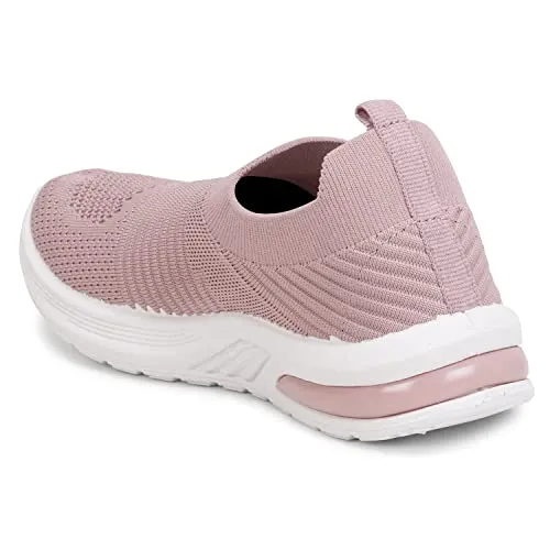Kraasa Casual Sneakers for Women | Running Shoes for Women Pink UK 7