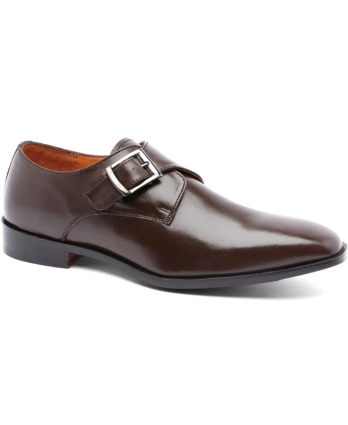 Men's freedom loafers with one monk strap Carlos by Carlos Santana, dark brown