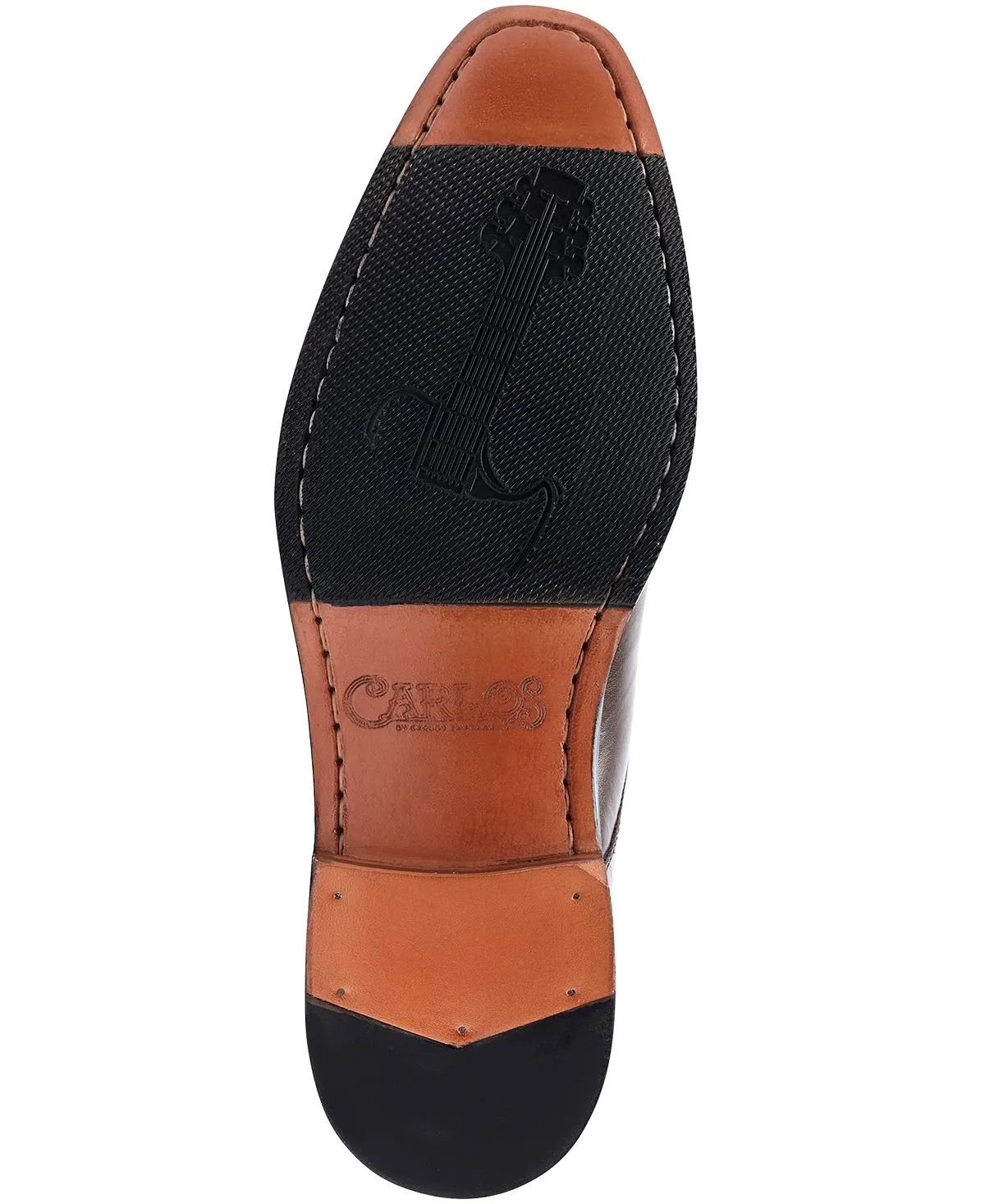 Men's freedom loafers with one monk strap Carlos by Carlos Santana, dark brown
