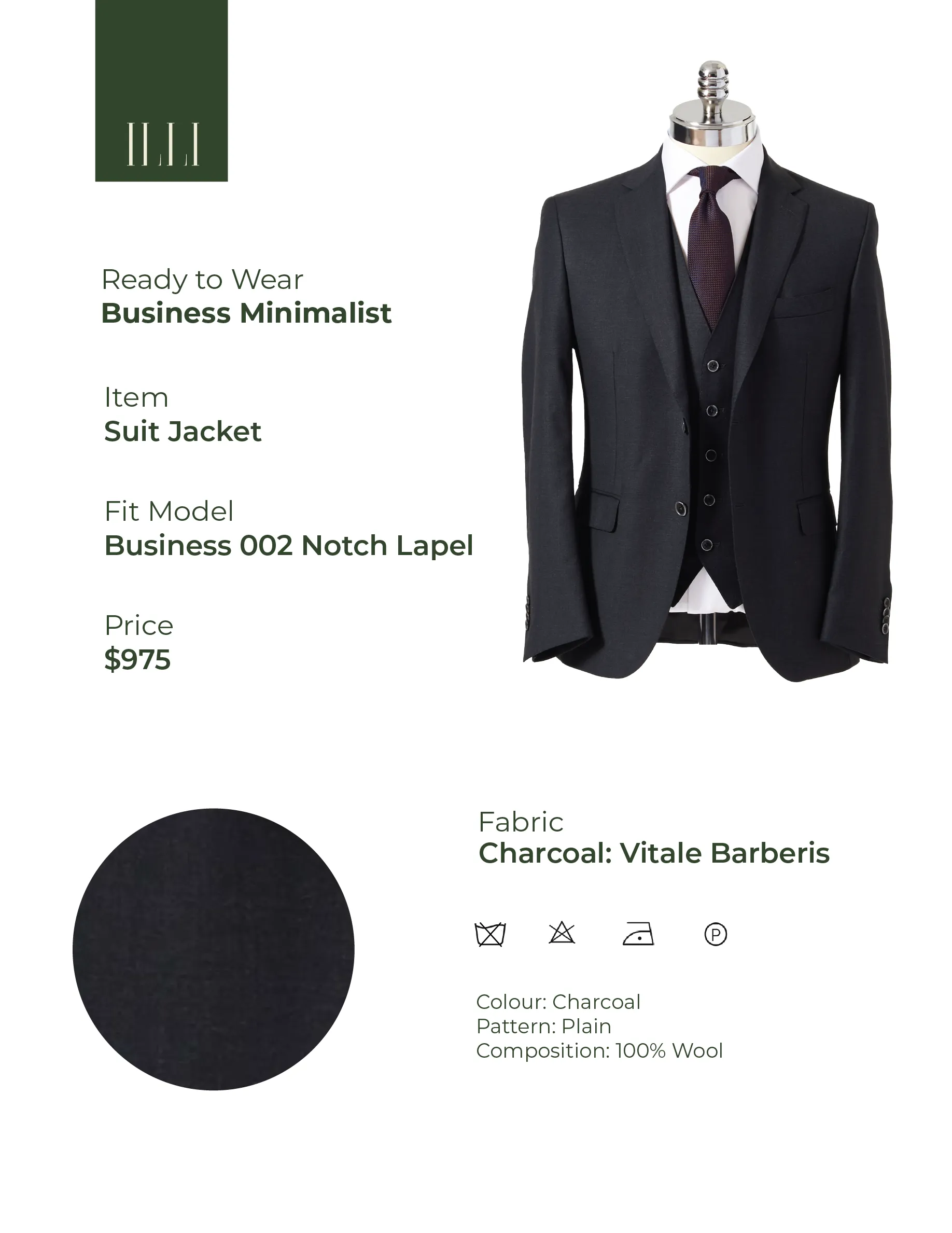 Minimalist | Business RTW Suit Jacket