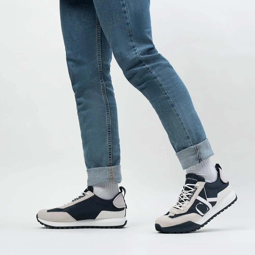 New Retro Runner Lace-Up R Poly Sneakers - White Multi
