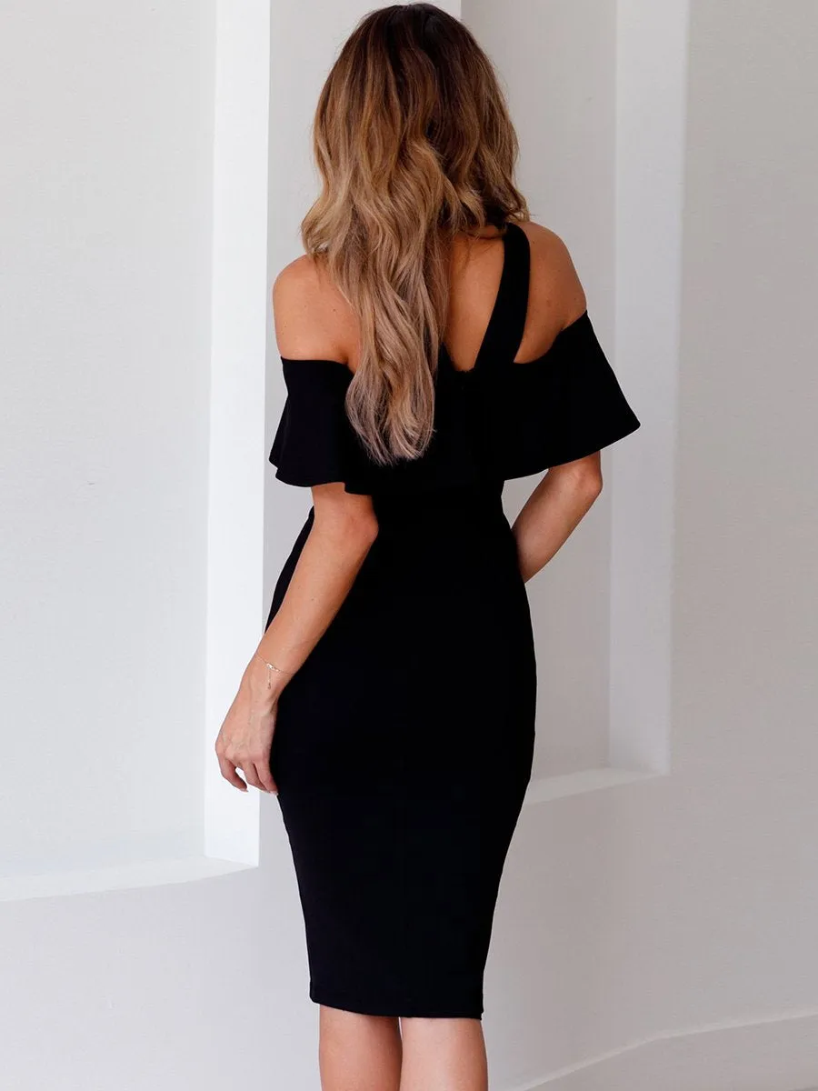 Off Shoulder Backless Sleeveless Dress