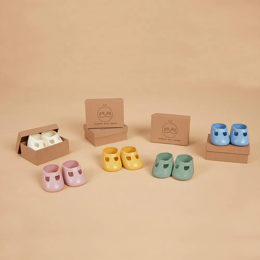 Olli Ella Dinkum Doll Shoes - Cream