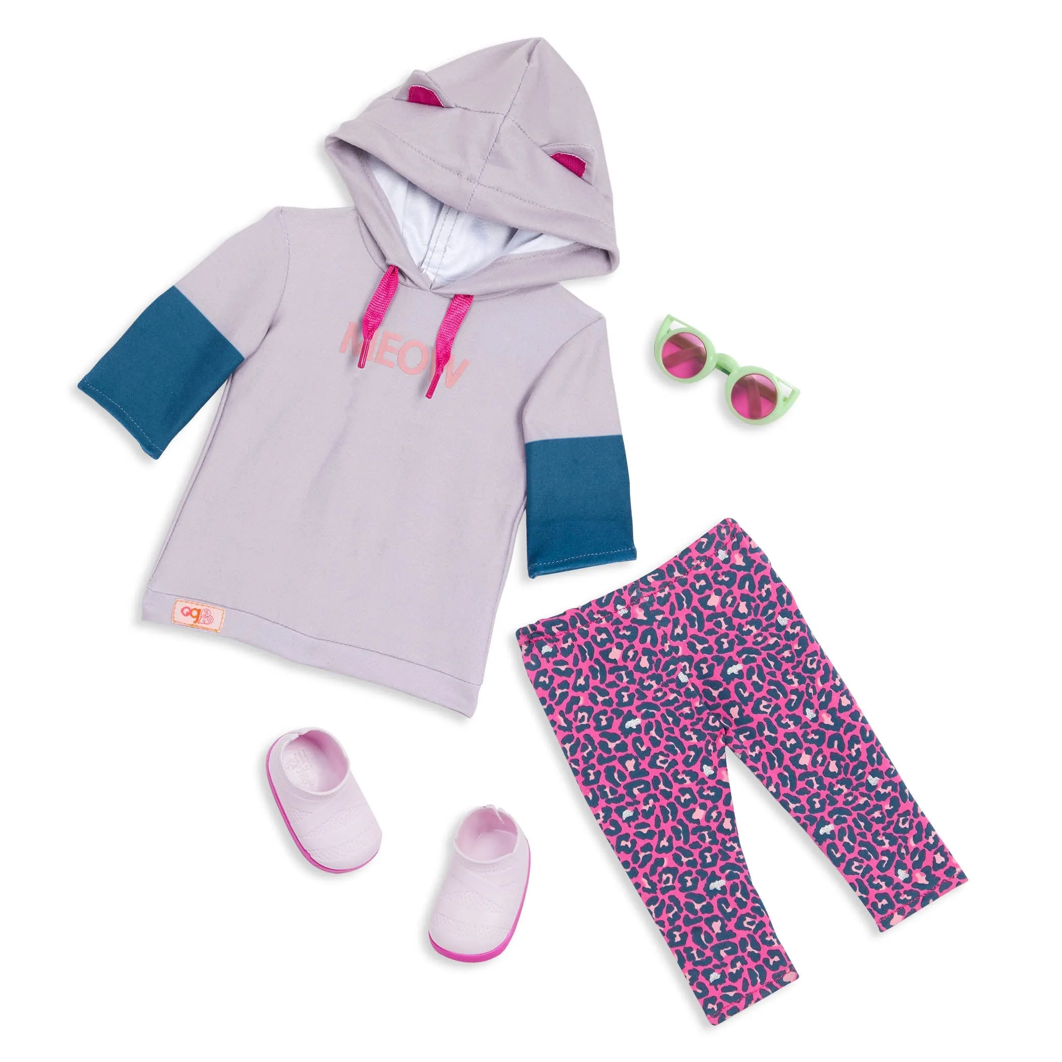 Our Generation Regular Outfit Feline Fun Hoodie With Cat Ears Outfit