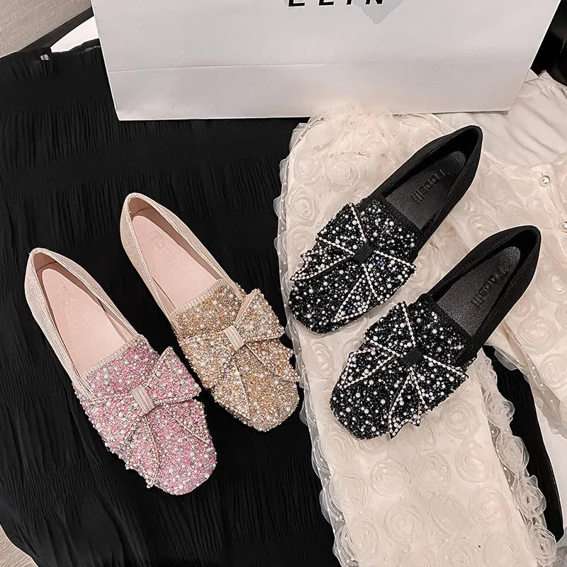 Owlkay Beautiful Sparkling Rhinestone Shoes
