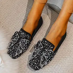Owlkay Beautiful Sparkling Rhinestone Shoes