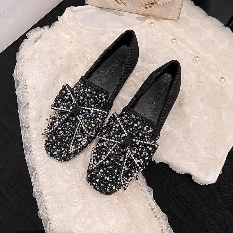 Owlkay Beautiful Sparkling Rhinestone Shoes