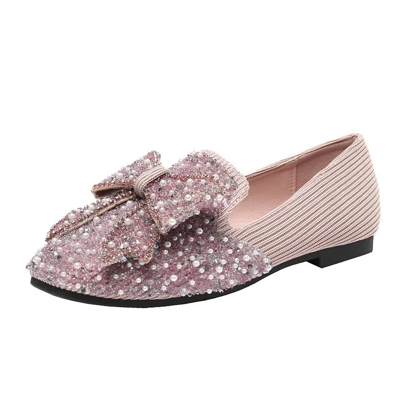 Owlkay Beautiful Sparkling Rhinestone Shoes