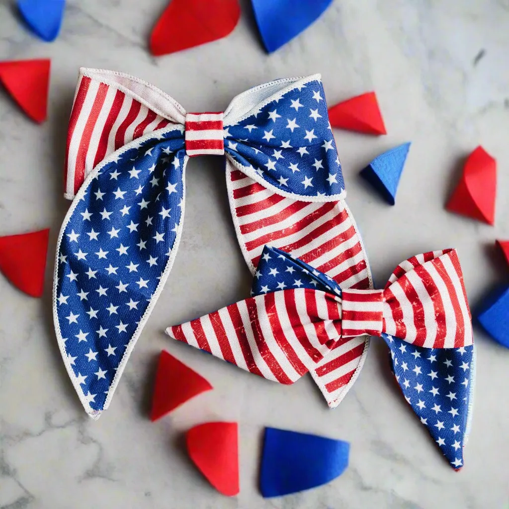 Patriotic Little Love Bug Bows