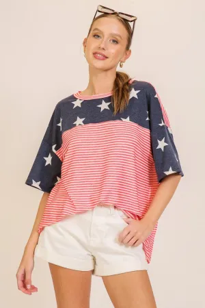 Shoot The Fireworks Stars & Stripes Top