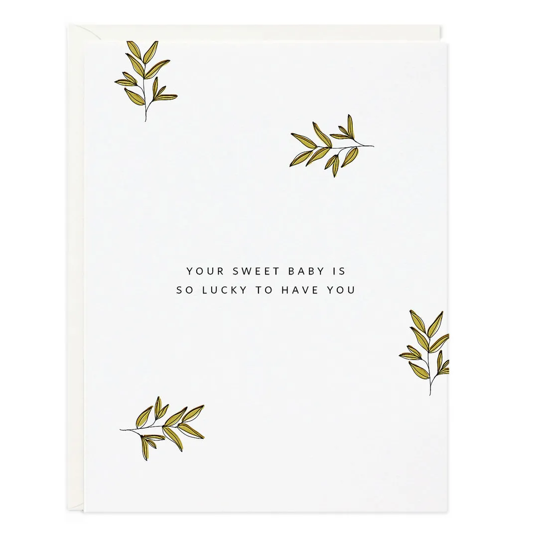 Sweet Lucky Baby Card by Ramona & Ruth