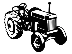 Tractor Toy Box Vinyl Decal / Sticker