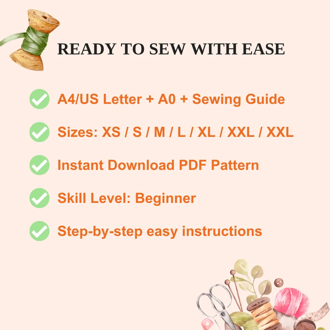 Trendy Pants PDF Sewing Pattern