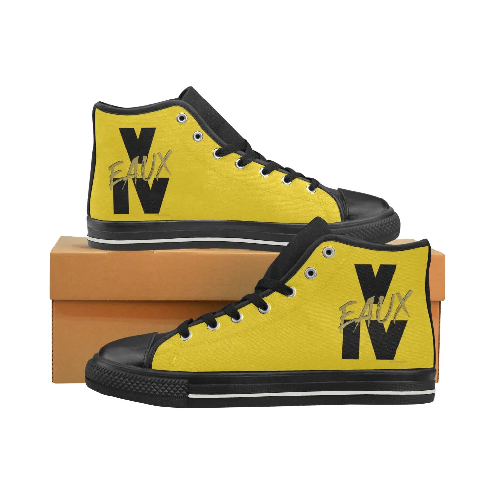 V EAUX IV MEN'S LARGE HI-TOP SHOES (SIZE 13-14)