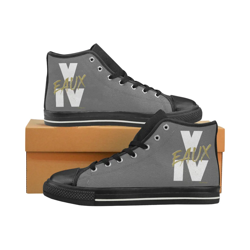 V EAUX IV MEN'S LARGE HI-TOP SHOES (SIZE 13-14)